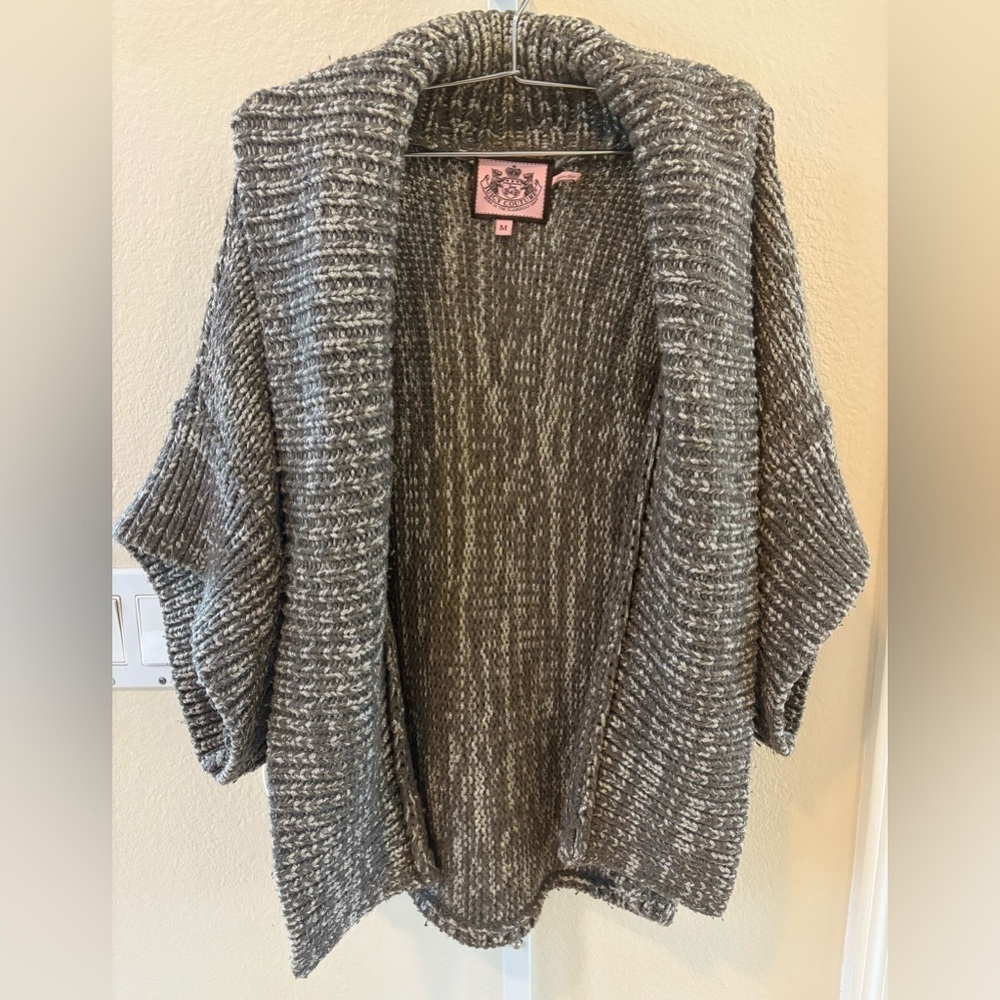 Juicy Couture Metallic Knit Shrug Sweater - Size M